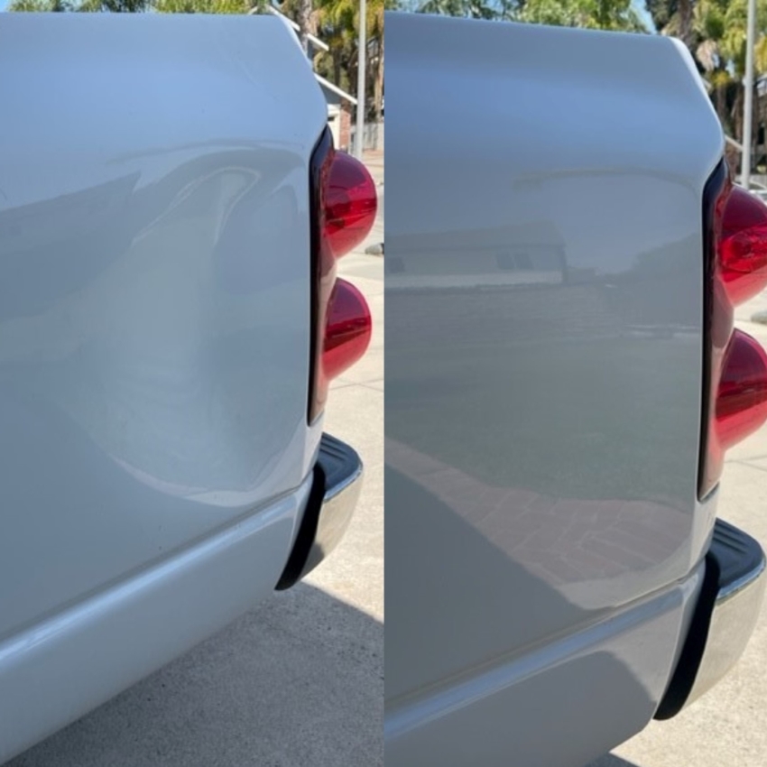 Paintless Truck Bed Dent Removal, Truck Dent Removal, Mobile Dent Removal