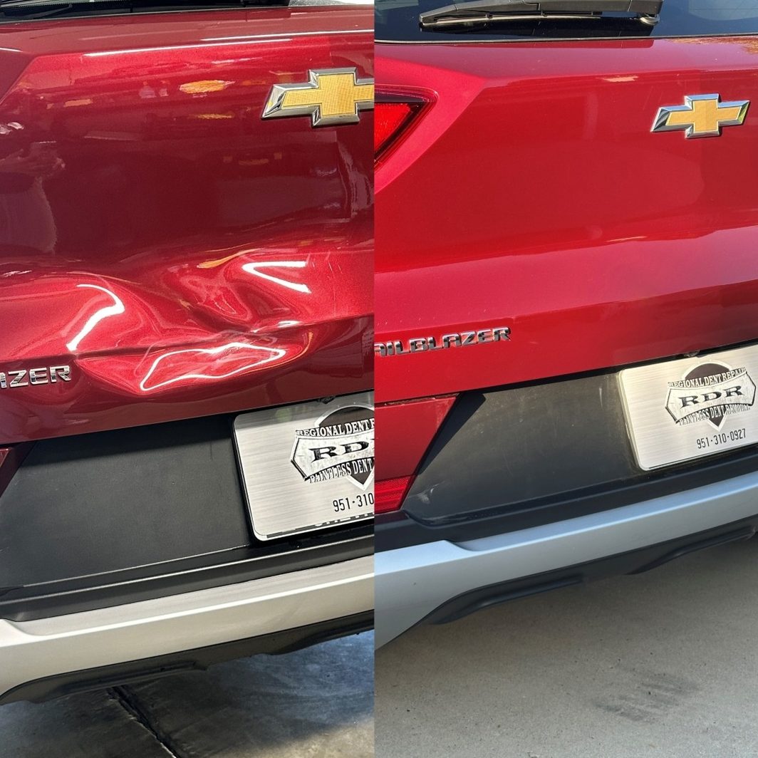 2023 Chevrolet Trailblazer paintless hatch dent repair Riverside
